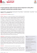 Cover page: A transcriptomic atlas of acute stress response to low pH in multiple Issatchenkia orientalis strains.