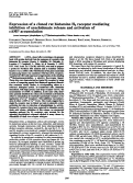 Cover page: Expression of a cloned rat histamine H2 receptor mediating inhibition of arachidonate release and activation of cAMP accumulation.