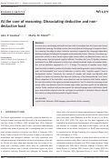 Cover page: At the core of reasoning: Dissociating deductive and non‐deductive load