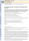 Cover page: Current status specifiers for patients at clinical high risk for psychosis.