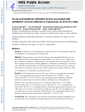 Cover page: Social and Health Care Utilization Factors Associated With Ophthalmic Visit Nonadherence in Glaucoma: An All of Us Study