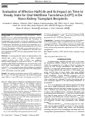 Cover page: Evaluation of Effective Half-Life and Its Impact on Time to Steady State for Oral MeltDose Tacrolimus (LCPT) in De Novo Kidney Transplant Recipients.