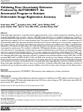 Cover page: Validating Dose Uncertainty Estimates Produced by AUTODIRECT: An Automated Program to Evaluate Deformable Image Registration Accuracy