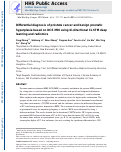 Cover page: Differential diagnosis of prostate cancer and benign prostatic hyperplasia based on DCE-MRI using bi-directional CLSTM deep learning and radiomics