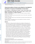 Cover page: Using lysine adducts of human serum albumin to investigate the disposition of exogenous formaldehyde in human blood