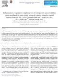 Cover page: Inflammatory response to implantation of transparent nanocrystalline yttria-stabilized zirconia using a dorsal window chamber model