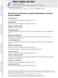 Cover page: Mechanisms of Resistance to Noncovalent Brutons Tyrosine Kinase Inhibitors.