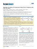 Cover page: Reactivity of a Series of Isostructural Cobalt Pincer Complexes with CO2, CO, and H+