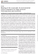 Cover page: Meeting at the crossroadsAn environmental justice framework for large carnivore reintroductions and recoveries