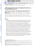 Cover page: cGMP-dependent protein kinase-2 regulates bone mass and prevents diabetic bone loss