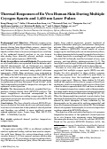 Cover page: Thermal responses of ex vivo human skin during multiple cryogen spurts and 1,450 nm laser pulses