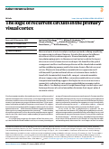 Cover page: The logic of recurrent circuits in the primary visual cortex.