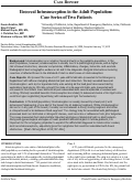 Cover page: Ileocecal Intussusception in the Adult Population: Case Series of Two Patients