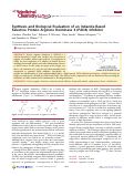 Cover page: Synthesis and Biological Evaluation of an Indazole-Based Selective Protein Arginine Deiminase 4 (PAD4) Inhibitor