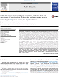 Cover page: Field efficacy evaluation and post-treatment contamination risk assessment of an ultraviolet disinfection and safe storage system