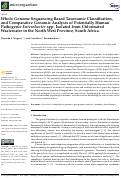 Cover page: Whole Genome Sequencing Based Taxonomic Classification, and Comparative Genomic Analysis of Potentially Human Pathogenic Enterobacter spp. Isolated from Chlorinated Wastewater in the North West Province, South Africa.