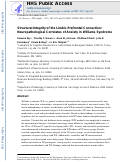 Cover page: Structural integrity of the limbic–prefrontal connection: Neuropathological correlates of anxiety in Williams syndrome