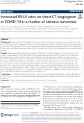 Cover page: Increased RV:LV ratio on chest CT-angiogram in COVID-19 is a marker of adverse outcomes