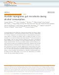 Cover page: Acetate reprograms gut microbiota during alcohol consumption