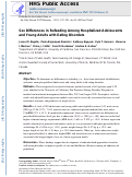 Cover page: Sex differences in refeeding among hospitalized adolescents and young adults with eating disorders