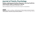 Cover page: Mother-adolescent emotion dynamics during conflicts: Associations with perspective taking.