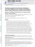 Cover page: Treatment engagement in first-episode schizophrenia: Associations between intrinsic motivation and attendance during cognitive training and an aerobic exercise program.