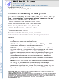 Cover page: Association between post-traumatic stress disorder severity and death by suicide in US military veterans: retrospective cohort study.