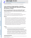 Cover page: Social Construction of Target Populations: A Theoretical Framework for Understanding Policy Approaches to Perinatal Illicit Substance Screening