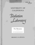 Cover page: The Detection of Light and Heavy Mesotrons Outside the Tank of the 184-inch Cyclotron