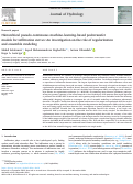 Cover page of Hierarchical pseudo-continuous machine-learning-based pedotransfer models for infiltration curves: An investigation on the role of regularization and ensemble modeling