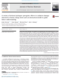 Cover page: A review of helium–hydrogen synergistic effects in radiation damage observed in fusion energy steels and an interaction model to guide future understanding