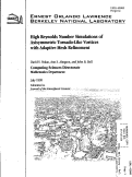 Cover page: High Reynolds Number Simulations of Axisymmetric Tornado-Like Vortices with Adaptive Mesh Refinement