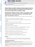 Cover page: Dietary Patterns and Risk of Gleason Grade Progression among Men on Active Surveillance for Prostate Cancer: Results from the Canary Prostate Active Surveillance Study.