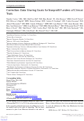 Cover page: Correction: Data Sharing Goals for Nonprofit Funders of Clinical Trials