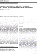 Cover page: Ontogeny of microhabitat use and two-step recruitment in a specialist reef fish, the Browncheek Blenny (Chaenopsidae)