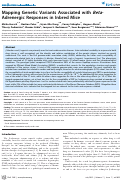 Cover page: Mapping Genetic Variants Associated with Beta-Adrenergic Responses in Inbred Mice