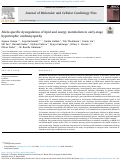 Cover page: Allele-specific dysregulation of lipid and energy metabolism in early-stage hypertrophic cardiomyopathy