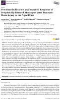 Cover page: Persistent Infiltration and Impaired Response of Peripherally-Derived Monocytes after Traumatic Brain Injury in the Aged Brain