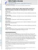 Cover page: Comparison of three tests for latent tuberculosis infection in high-risk people in the USA: an observational cohort study.