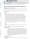 Cover page: Speech Computations of the Human Superior Temporal Gyrus