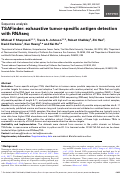 Cover page: TSAFinder: exhaustive tumor-specific antigen detection with RNAseq.