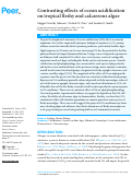 Cover page: Contrasting effects of ocean acidification on tropical fleshy and calcareous algae