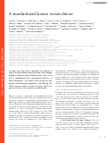 Cover page: A standardized kinesin nomenclature