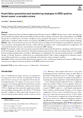 Cover page: Heart failure prevention and monitoring strategies in HER2-positive breast cancer: a narrative review