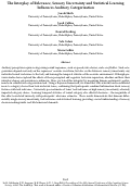 Cover page: The Interplay of Relevance, Sensory Uncertainty and Statistical Learning Influences Auditory Categorization