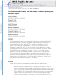 Cover page: The Salience and Severity of Relationship Problems Among Low-Income Couples