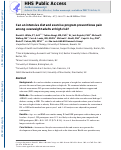 Cover page: Can an Intensive Diet and Exercise Program Prevent Knee Pain Among Overweight Adults at High Risk?