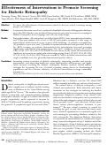 Cover page: Effectiveness of Interventions to Promote Screening for Diabetic Retinopathy