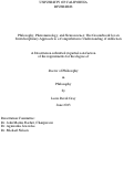 Cover page: Philosophy, Phenomenology, and Neuroscience: The Groundwork for an Interdisciplinary Approach to a Comprehensive Understanding of Addiction