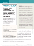 Cover page: Ultrasound-guided Percutaneous Cryoneurolysis to Treat Chronic Postamputation Phantom Limb Pain: A Multicenter Randomized Controlled Trial